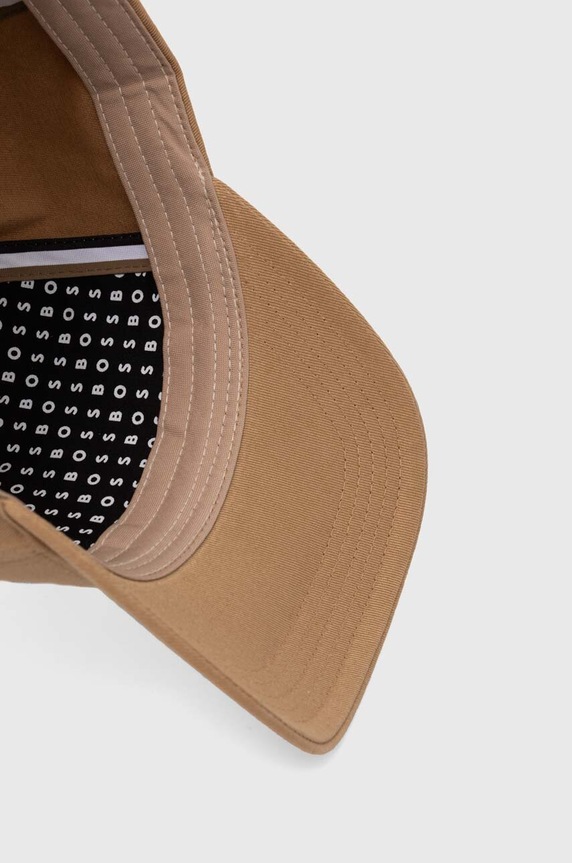 BOSS berretto da baseball in cotone beige 50519154