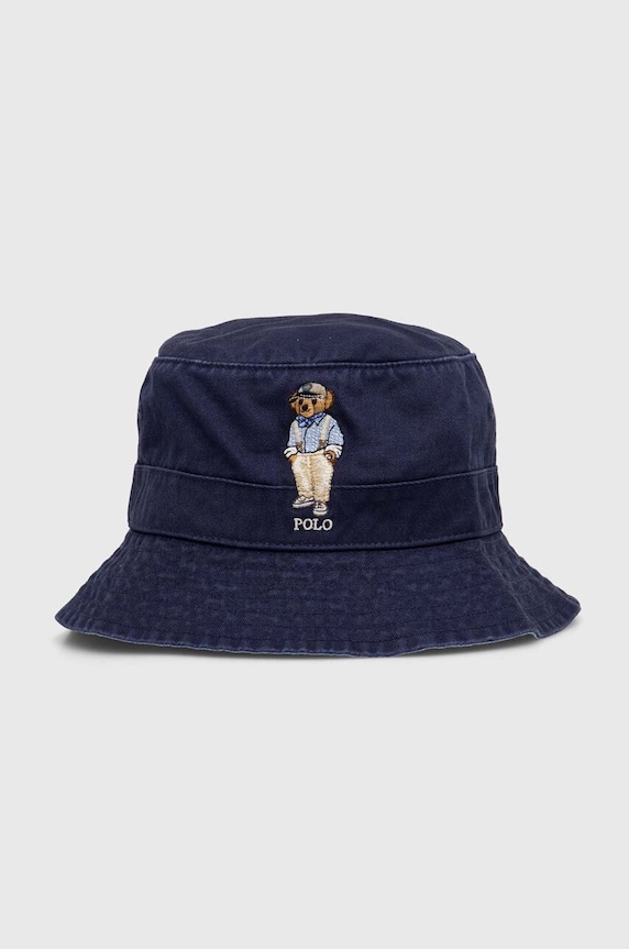 Polo Ralph Lauren kapelusz bawełniany bawełna granatowy 710941905