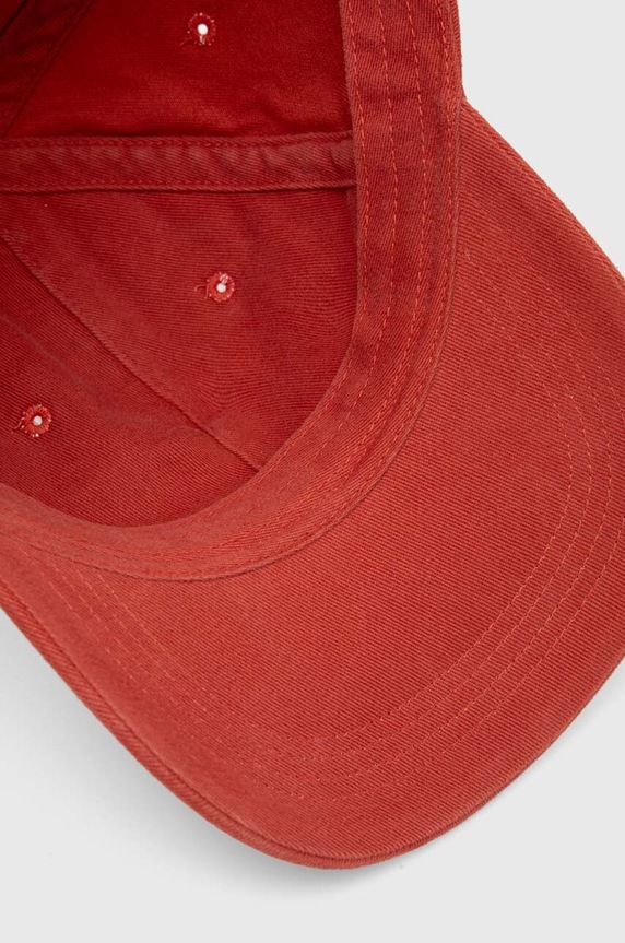 Tommy Hilfiger czapka z daszkiem bawełniana pomarańczowy AM0AM12531