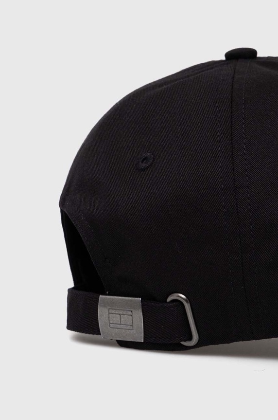 Akcesoria Tommy Hilfiger czapka z daszkiem bawełniana AM0AM12532 czarny
