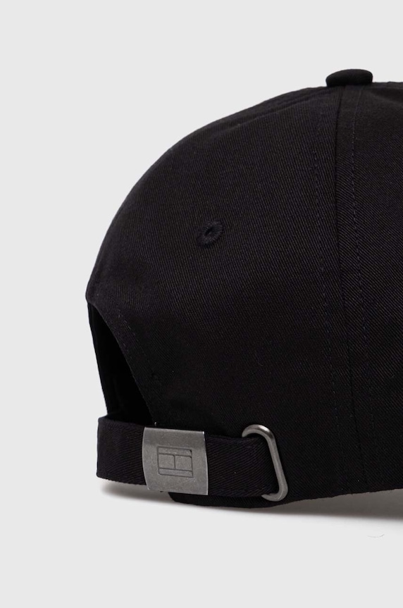 Akcesoria Tommy Hilfiger czapka z daszkiem bawełniana AM0AM12532 czarny
