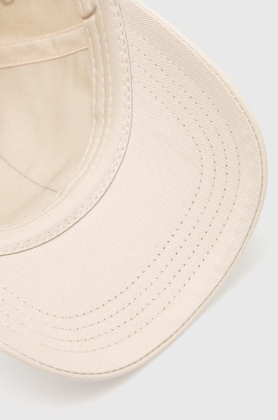 Βαμβακερό καπέλο του μπέιζμπολ Drôle de Monsieur La Casquette Slogan μπεζ PERM.CP151.CO138.MT