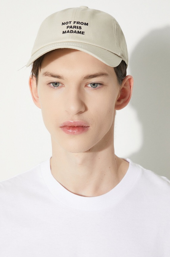 Βαμβακερό καπέλο του μπέιζμπολ Drôle de Monsieur La Casquette Slogan PERM.CP151.CO138.MT