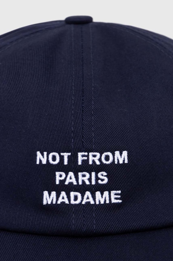 Drôle de Monsieur czapka z daszkiem bawełniana La Casquette Slogan PERM.CP151.CO138.NY granatowy AW24