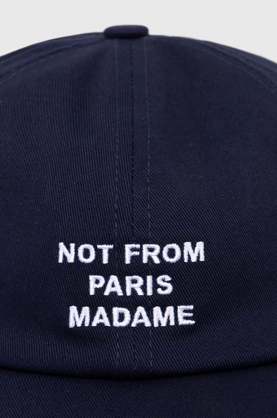 Drôle de Monsieur czapka z daszkiem bawełniana La Casquette Slogan PERM.CP151.CO138.NY granatowy AW24