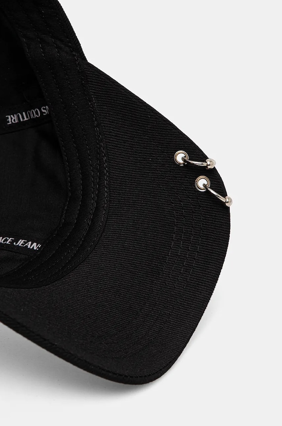 Bavlněná baseballová čepice Versace Jeans Couture černá 77GAZK55.ZG296