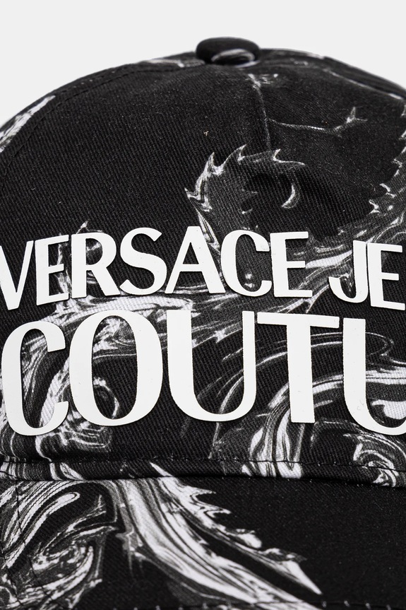 Bavlněná baseballová čepice Versace Jeans Couture 77GAZK10.ZG294 černá AW24