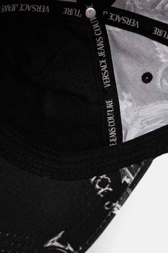 Bavlněná baseballová čepice Versace Jeans Couture černá 77GAZK10.ZG294