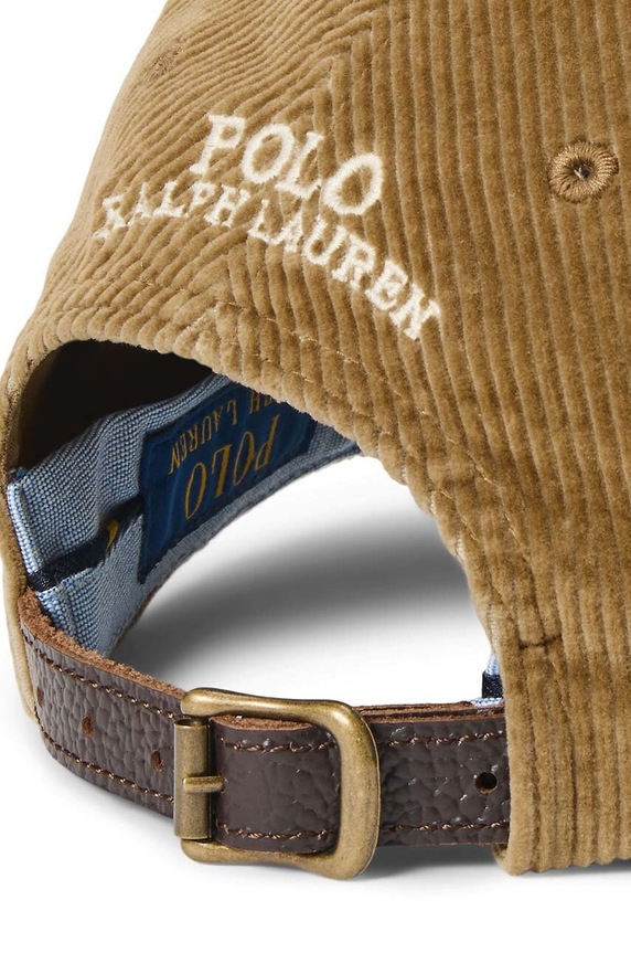 Αξεσουάρ Βαμβακερό καπέλο του μπέιζμπολ Polo Ralph Lauren 710847175 μπεζ