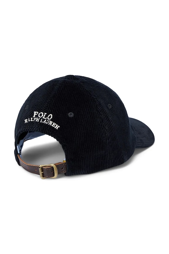 Βαμβακερό καπέλο του μπέιζμπολ Polo Ralph Lauren 710847175 μαύρο AW25
