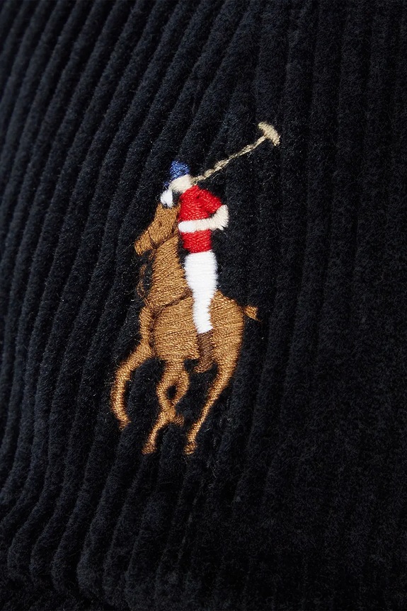 Βαμβακερό καπέλο του μπέιζμπολ Polo Ralph Lauren μαύρο 710847175