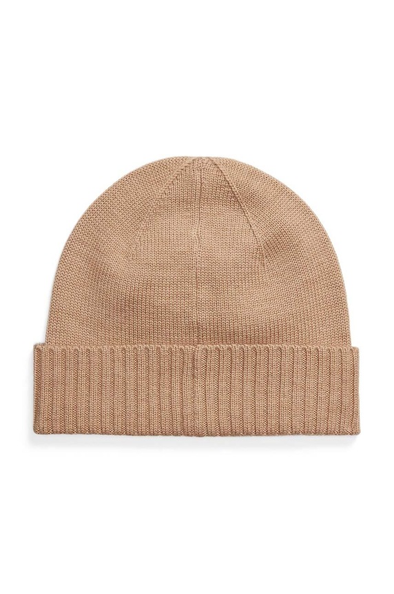 Μάλλινο σκουφί Polo Ralph Lauren 710886137 καφέ AW24