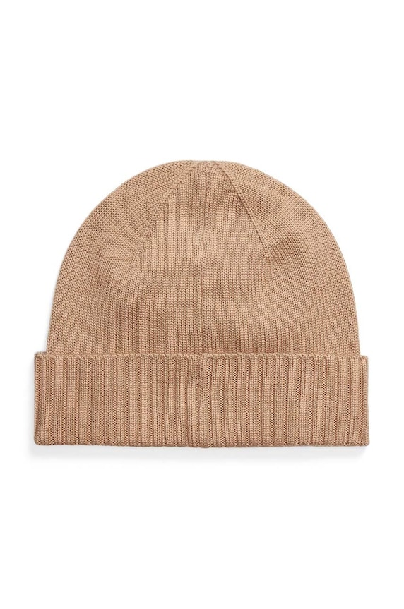 Μάλλινο σκουφί Polo Ralph Lauren 710886137 καφέ AW24