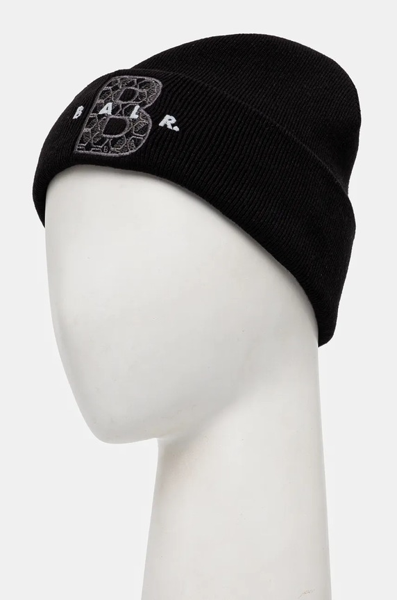 BALR. czapka z domieszką wełny B6120.1011 czarny AW24