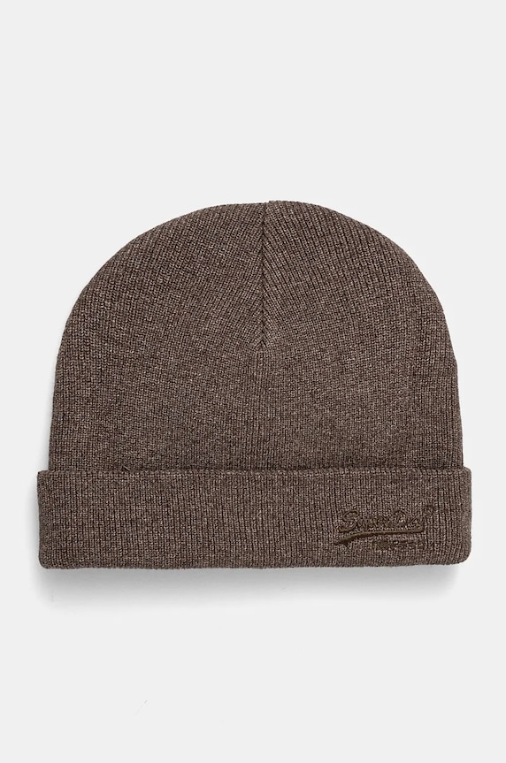 Bavlněná čepice Superdry bavlna hnědá M9010184A.CBF