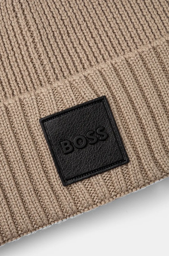 Doplnky Vlnená čiapka BOSS Flavio 50522426 béžová