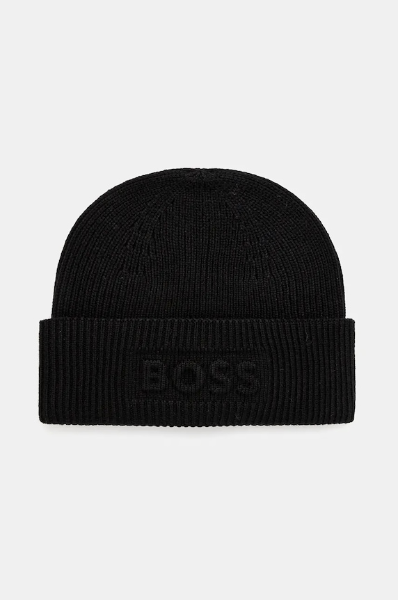 Čepice Boss Orange vlna černá 50524197