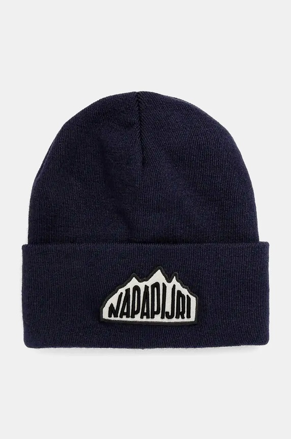 Napapijri czapka F-Mountain 2 aplikacja granatowy NP0A4HXL1761