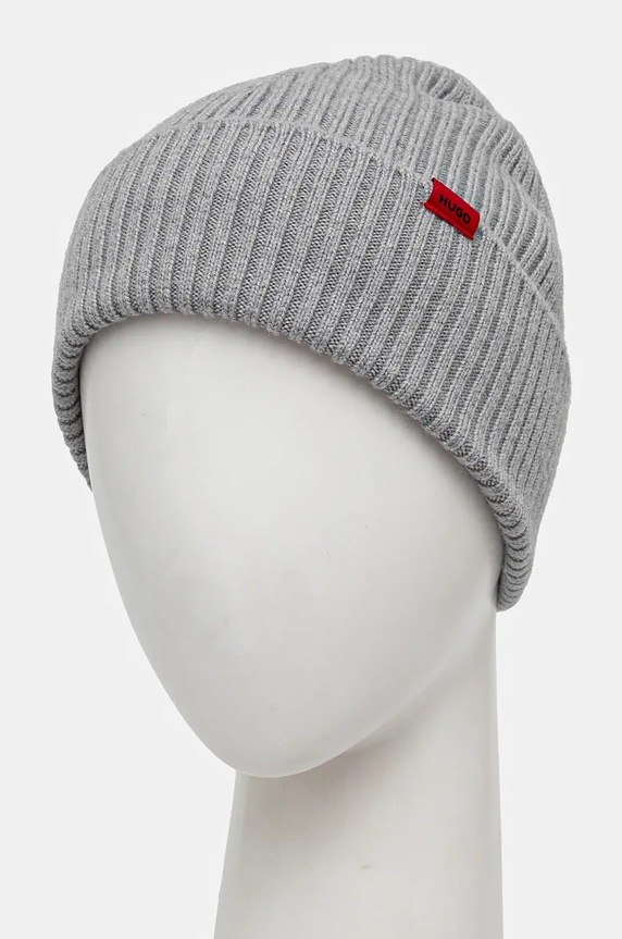 HUGO căciulă de lână Xola 50524570 gri AW25