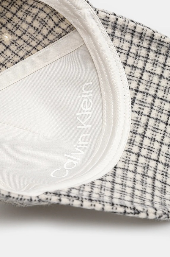Calvin Klein czapka z daszkiem wełniana beżowy K50K512366