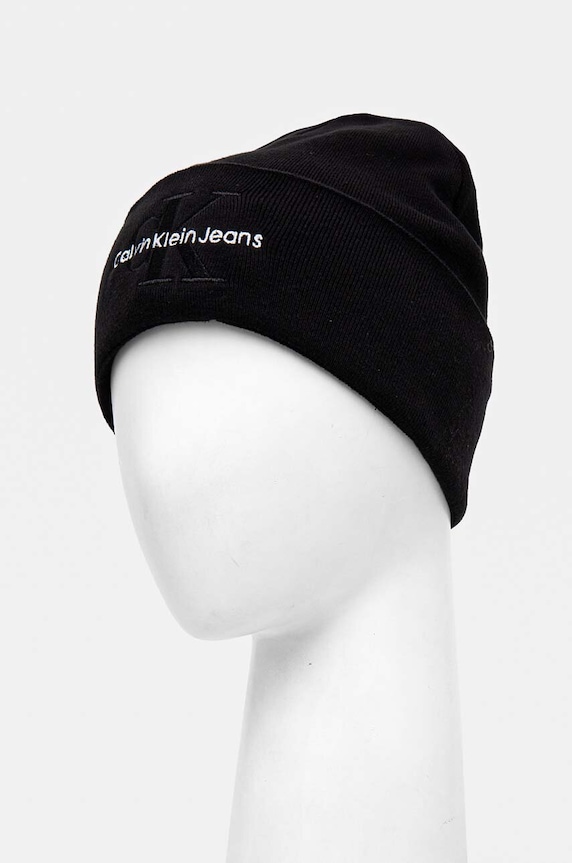 Calvin Klein Jeans caciula din bumbac K50K512460 negru AW24