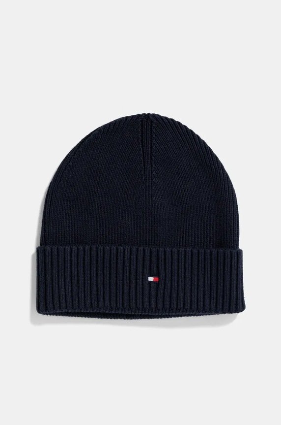 Kapa i šal s dodatkom kašmira Tommy Hilfiger AM0AM12937 mornarsko plava NC24