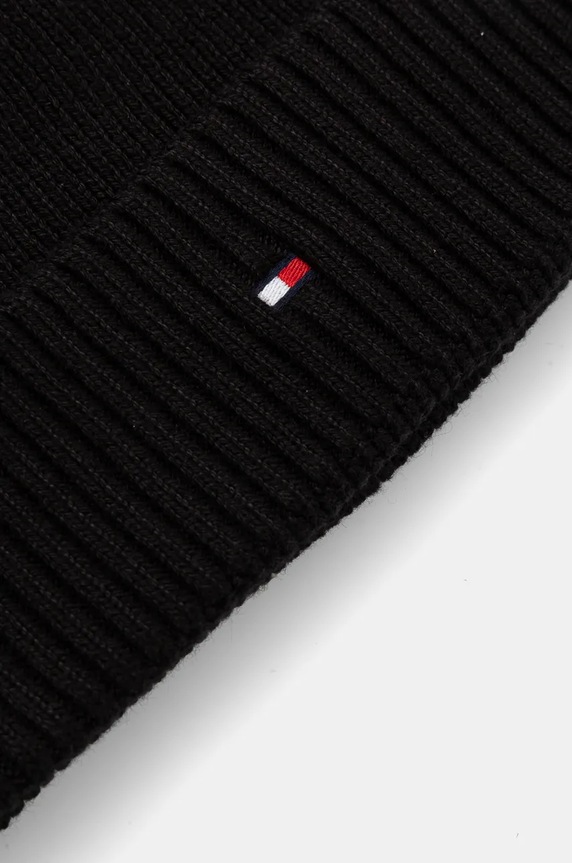 Kapa i rukavice s dodatkom kašmira Tommy Hilfiger crna AM0AM12938