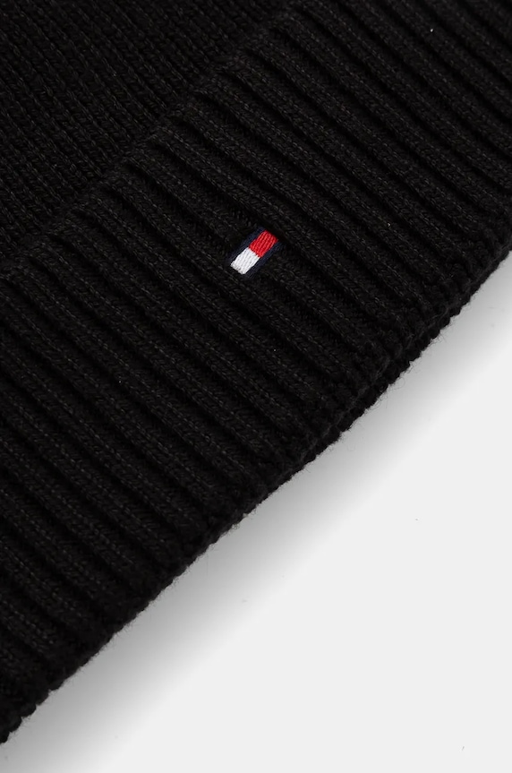 Kapa i rukavice s dodatkom kašmira Tommy Hilfiger crna AM0AM12938