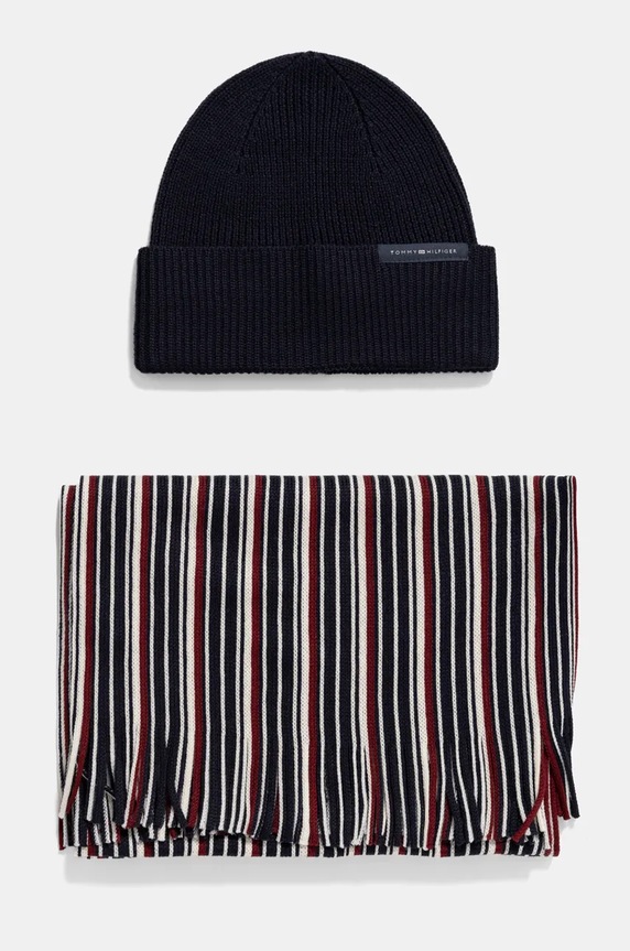 Комплект Tommy Hilfiger вълна тъмносин AM0AM12939