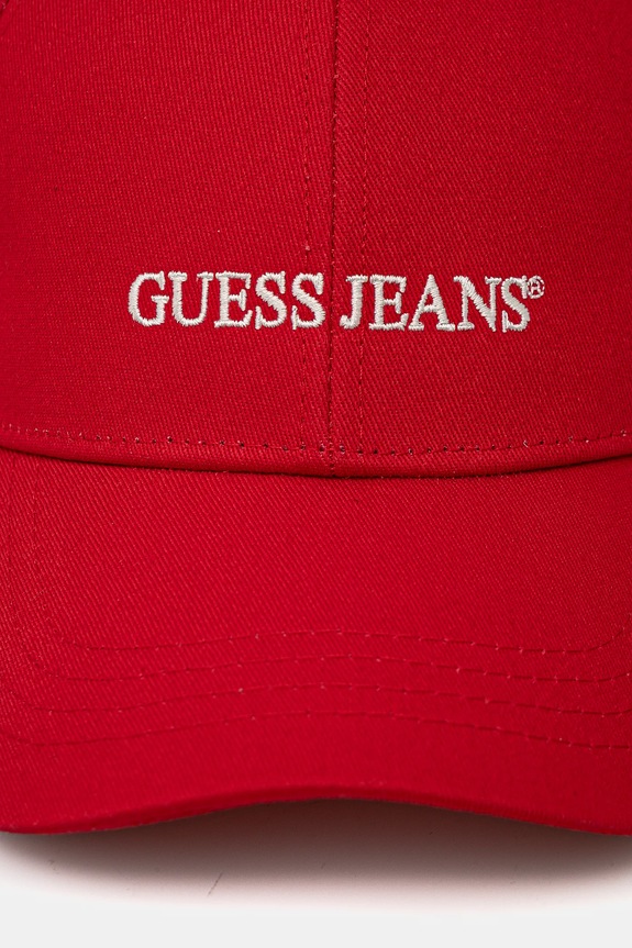 Guess Jeans czapka z daszkiem bawełniana M4BZ26.WF8V1 czerwony SS25