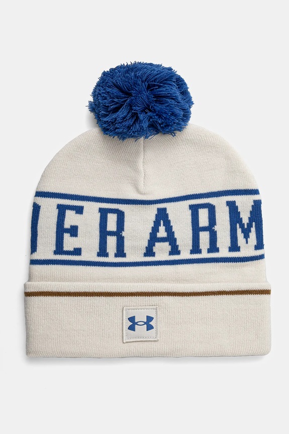 Шапка Under Armour средно дебел бежов 1386634