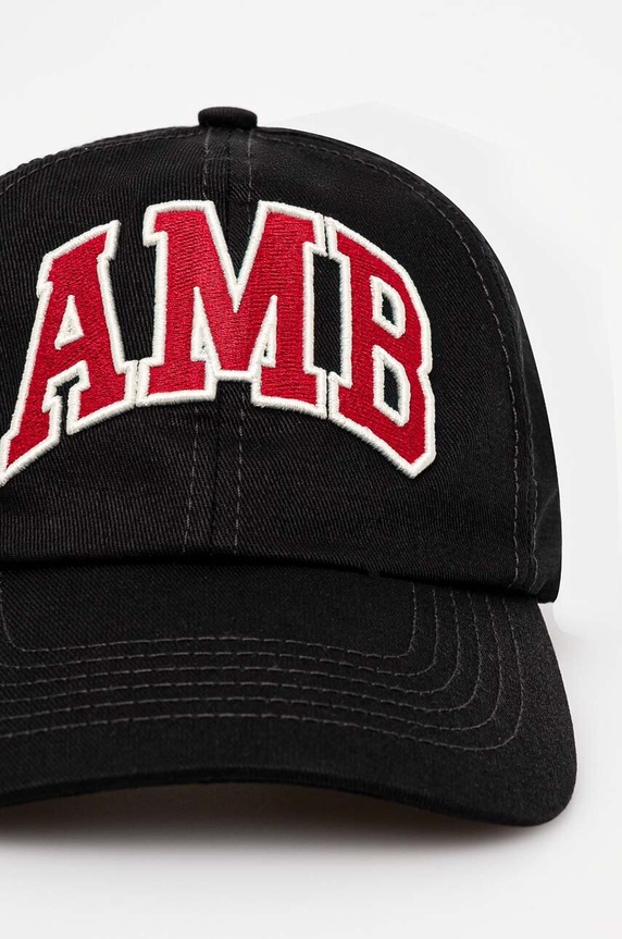 Памучна шапка с козирка AMBUSH Baseball Cap Tap BMLB002F24FAB0011028 черен AW24