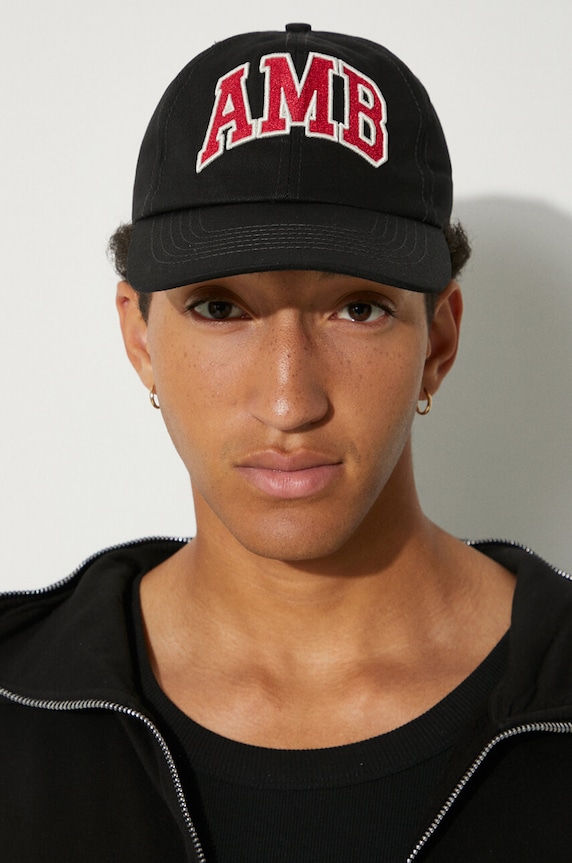 Памучна шапка с козирка AMBUSH Baseball Cap Tap BMLB002F24FAB0011028 черен