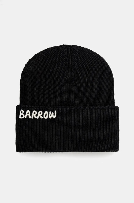 Čepice Barrow bavlna černá F4BWUAHT026