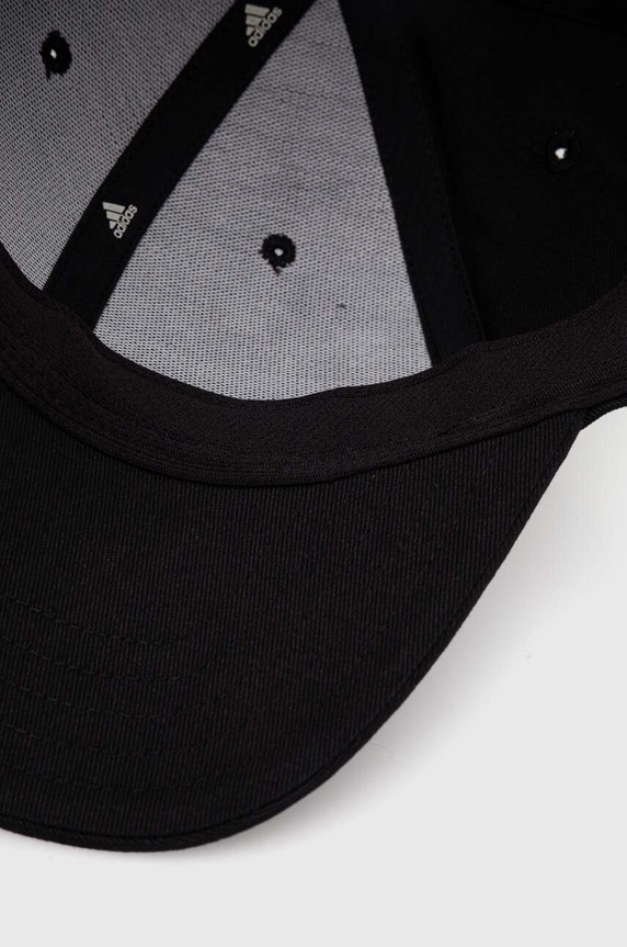 Bavlněná baseballová čepice adidas černá JD6651