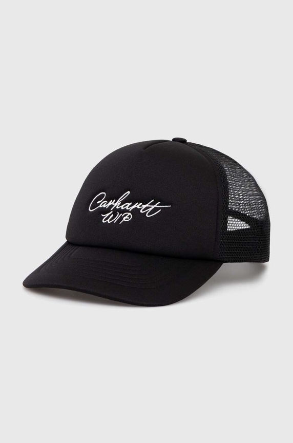 Carhartt WIP baseball cap Signature Trucker Cap applique black I034024.0D2XX