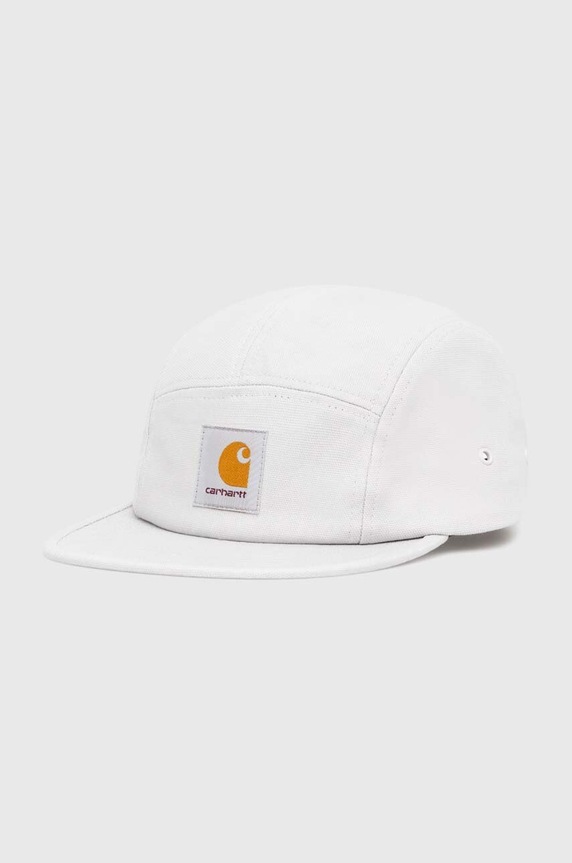 Bavlněná baseballová čepice Carhartt WIP Backley Cap hladký šedá I016607.29JXX