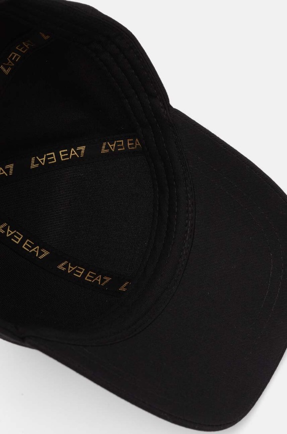 Bavlnená šiltovka EA7 Emporio Armani čierna AF11989.7X000005.MC021