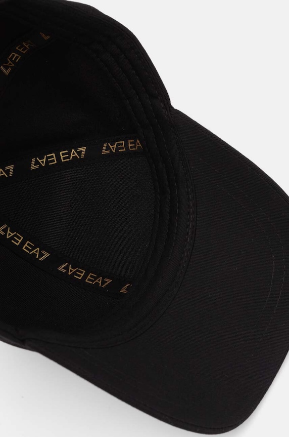Bavlnená šiltovka EA7 Emporio Armani čierna AF11989.7X000005.MC021