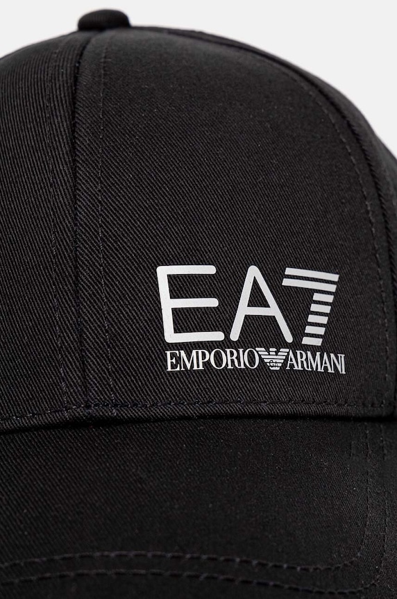 EA7 Emporio Armani pamut baseball sapka AF11989.7X000005.MC032 fekete SS25