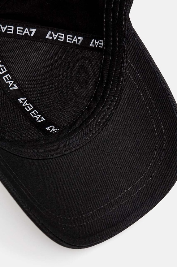 EA7 Emporio Armani pamut baseball sapka fekete AF11989.7X000005.MC032