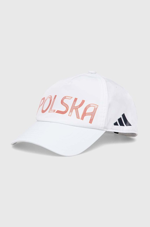 Kapa sa šiltom adidas Performance Polska natpis bijela JF1017