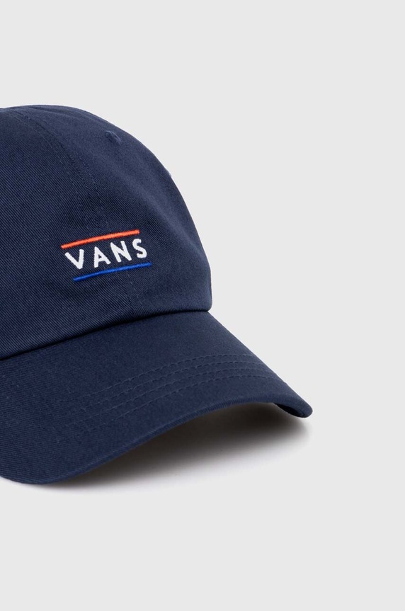 Bavlněná baseballová čepice Vans VN000HS6LKZ1 námořnická modř AW24