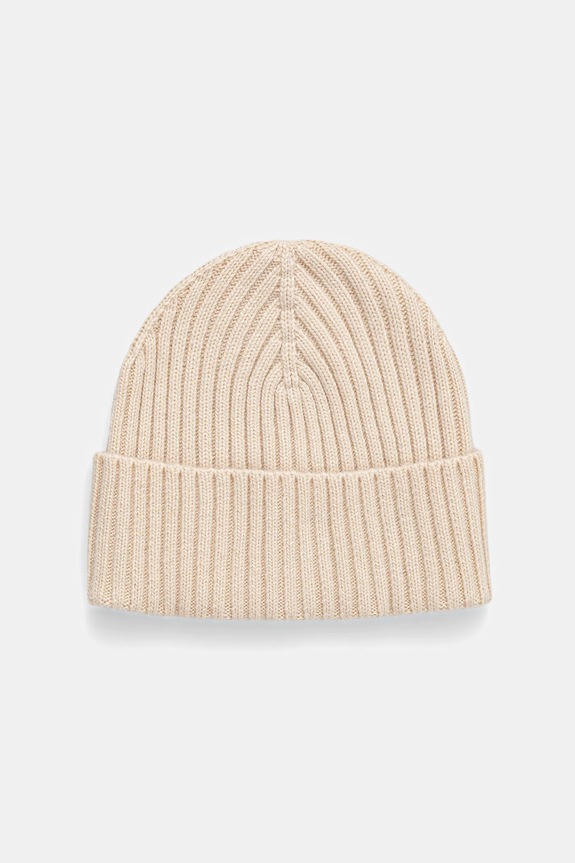 Sisley sapka gyapjú keverékből sima bézs 132HSA00B