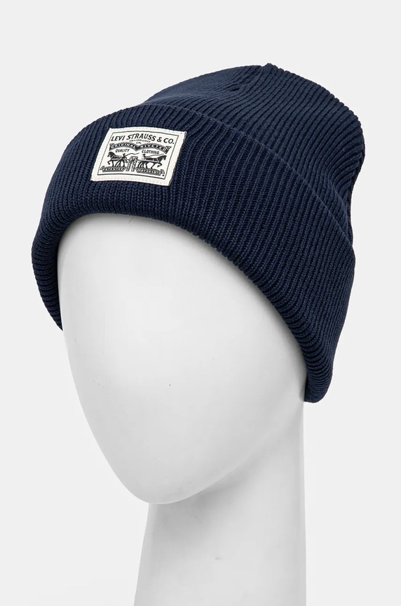 Bavlnená čiapka Levi's 000J4.0004 tmavomodrá AW24