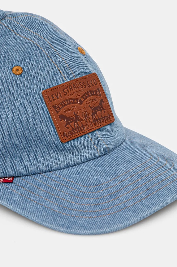 Bavlněná baseballová čepice Levi's 000A9.0008 modrá AW24
