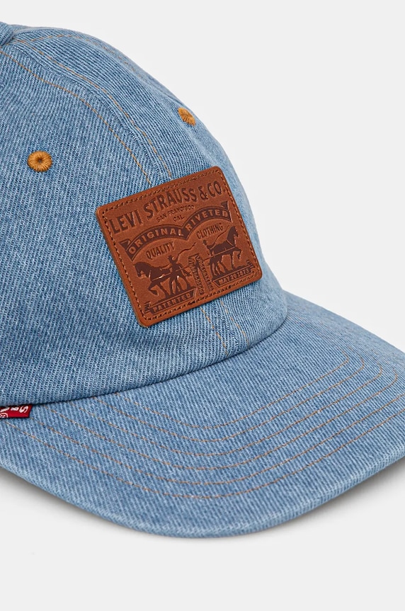 Bavlněná baseballová čepice Levi's 000A9.0008 modrá AW24