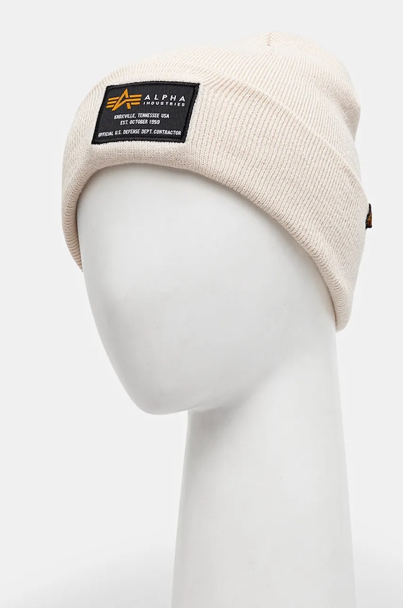 Αξεσουάρ Σκούφος Alpha Industries Crew Beanie 128924 μπεζ