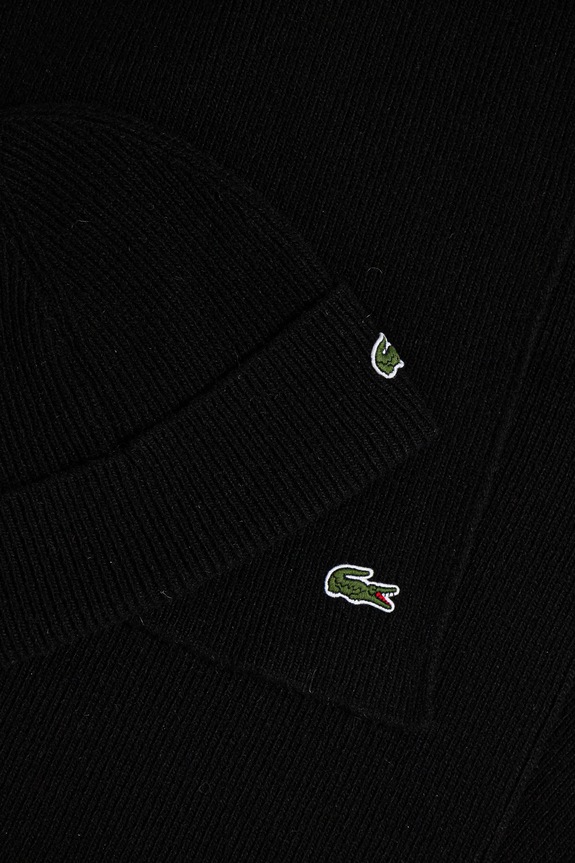 Vlnená čiapka a šál Lacoste RB5385