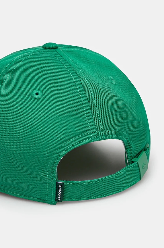 Akcesoria Lacoste czapka z daszkiem RK3186 zielony